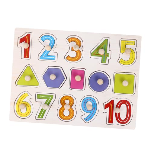NOLITOY Holzpuzzle Zahlen Steckpuzzle aus Langlebigem Holz Kreatives Lernspielzeug für Ab Jahren Fördert Feinmotorik und Frühes Lernen Geschenk für Mädchen und Jungen NOLITOY Holzpuzzle Zahlen Steckpuzzle aus Langlebigem Holz Kreatives Lernspielzeug für Ab Jahren Fördert Feinmotorik und Frühes Lernen Geschenk für Mädchen und Jungen von NOLITOY