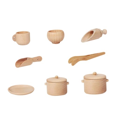 NOLITOY Holzspielzeug Küchen Set Teilig Simulierendes Besteck aus Glattem Ungiftigem Holz Pädagogisch Fördernd für Kleinkinder Ab Jahren NOLITOY Holzspielzeug Küchen Set Teilig Simulierendes Besteck aus Glattem Ungiftigem Holz Pädagogisch Fördernd für Kleinkinder Ab Jahren von NOLITOY