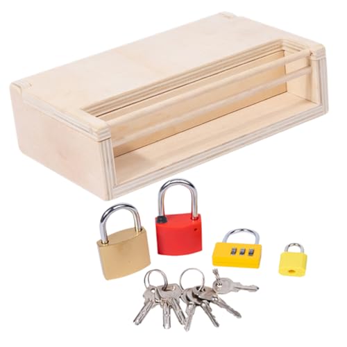 NOLITOY Holzspielzeug Lernspielzeug mit Schlüssel und Schloss für Kleinkinder Jahre Montessori Lernspielzeug Feinmotorik und Hand Augen Koordination NOLITOY Holzspielzeug Lernspielzeug mit Schlüssel und Schloss für Kleinkinder Jahre Montessori Lernspielzeug Feinmotorik und Hand Augen Koordination von NOLITOY