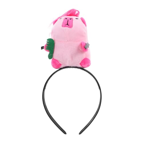 NOLITOY Lustiges Stirnband Capybara Kopfbedeckung Capybara Cosplay Stirnband Capybara Haarkleid Capybara Stirnband Dekor Horn Kopfbedeckung Capybara Design Haarreifen Kreative Haarreifen von NOLITOY