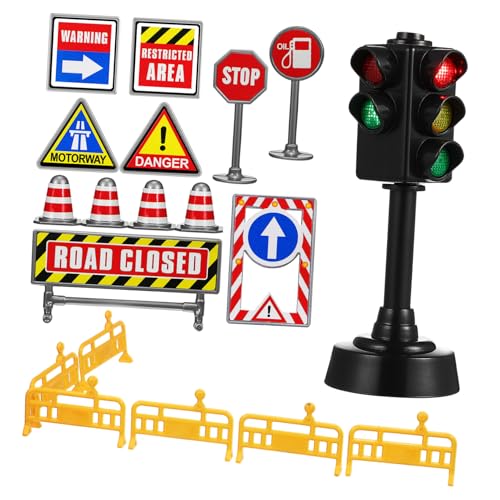 NOLITOY Mini Verkehrszeichenset mit Hartschaum Sticker Straßenschilder und Großem Licht Verkehrsampelspielzeug Pädagogisches Straßenverkehrsspiel für Verkehrserziehung und Eltern NOLITOY Mini Verkehrszeichenset mit Hartschaum Sticker Straßenschilder und Großem Licht Verkehrsampelspielzeug Pädagogisches Straßenverkehrsspiel für Verkehrserziehung und Eltern von NOLITOY