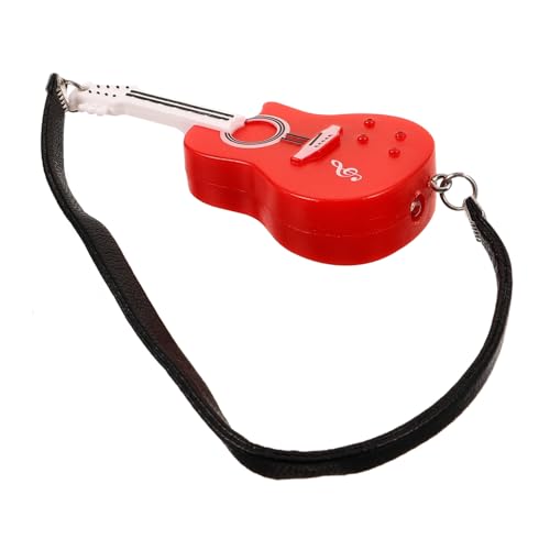 NOLITOY Miniatur Gitarre Rot Dekoratives Accessoire Puppenhaus für Mädchen Weihnachtsüberraschung Desktop Büro Dekoration NOLITOY Miniatur Gitarre Rot Dekoratives Accessoire Puppenhaus für Mädchen Weihnachtsüberraschung Desktop Büro Dekoration von NOLITOY