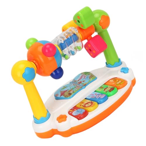 NOLITOY Musikalisches Kinderklavier mit Leuchtender Drehfunktion Elektrisches Lerninstrument Hand Augen koordination und Motorischen Entwicklung Farblich Sortiert Zufällige Farbe NOLITOY Musikalisches Kinderklavier mit Leuchtender Drehfunktion Elektrisches Lerninstrument Hand Augen koordination und Motorischen Entwicklung Farblich Sortiert Zufällige Farbe von NOLITOY