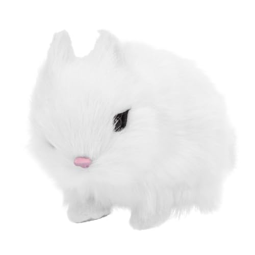 NOLITOY Niedliches Desktop Kaninchen Dekofigur aus Weichem Plüsch Waschbares Kunstfell Liebevoll Gestaltetes Hasen Kinderzimmer und Wohnzimmer Charmante Tischdekoration NOLITOY Niedliches Desktop Kaninchen Dekofigur aus Weichem Plüsch Waschbares Kunstfell Liebevoll Gestaltetes Hasen Kinderzimmer und Wohnzimmer Charmante Tischdekoration von NOLITOY