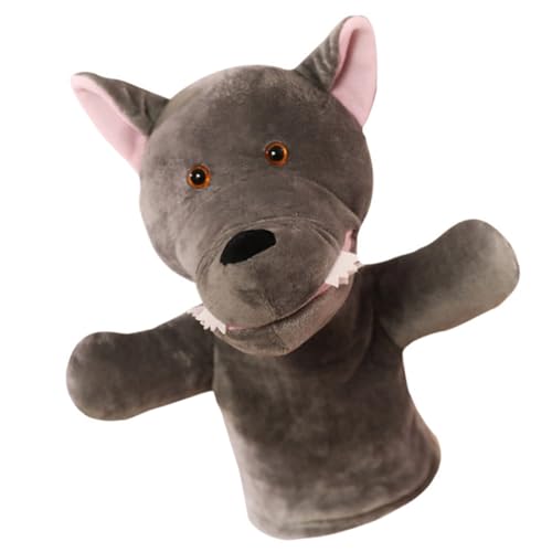 NOLITOY Plüsch Wolf Handpuppe Tierpuppe Stofftier Für Rollenspiele Und Geschichtenerzählen Spielzeug Für Junge Mädchen Und Erwachsene Waschbar NOLITOY Plüsch Wolf Handpuppe Tierpuppe Stofftier Für Rollenspiele Und Geschichtenerzählen Spielzeug Für Junge Mädchen Und Erwachsene Waschbar von NOLITOY