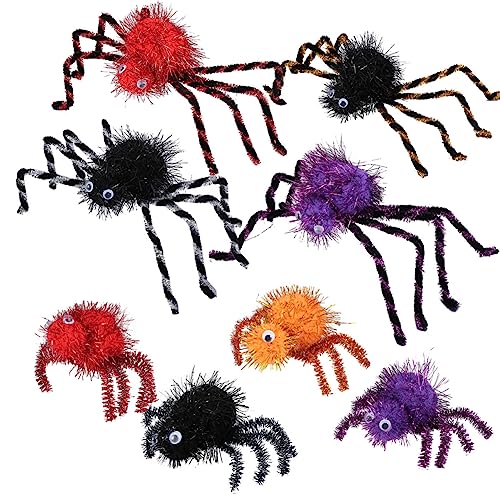 NOLITOY Plüsch Spinne Simuliertes Spinnenmodell Halloween-spinne Halloween Spinnendekoration Realistische Spinnen Gesetzt Realistische Spinnenfiguren Polypropylengarn Bilden Plüschtier von NOLITOY