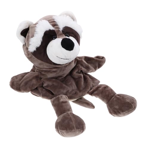 NOLITOY Plüsch Waschbär Handpuppe Weiches Tierkopf Stofftier zum Geschichtenerzählen für Vorschulkinder als Geschenk und Rollenspiel NOLITOY Plüsch Waschbär Handpuppe Weiches Tierkopf Stofftier zum Geschichtenerzählen für Vorschulkinder als Geschenk und Rollenspiel von NOLITOY