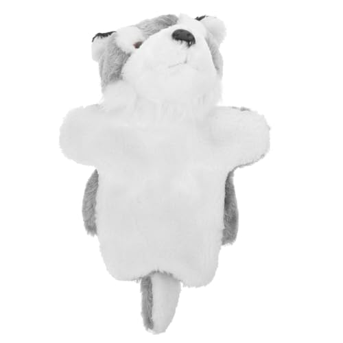 NOLITOY Plüsch Wolf Handpuppe Kuscheltier Tierisches Rollenspiel Puppentheater für Interaktiv Geschichten Erzählen Grauer Wolf NOLITOY Plüsch Wolf Handpuppe Kuscheltier Tierisches Rollenspiel Puppentheater für Interaktiv Geschichten Erzählen Grauer Wolf von NOLITOY