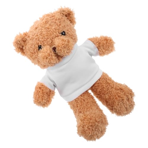NOLITOY Plüsch-teddybär Klein Sanft und Robust mit Blanko-t-Shirt für DIY Sublimation Party Favor Kuscheltier Shower Geschenk für Kleinkinder und Sammler NOLITOY Plüsch-teddybär Klein Sanft und Robust mit Blanko-t-Shirt für DIY Sublimation Party Favor Kuscheltier Shower Geschenk für Kleinkinder und Sammler von NOLITOY