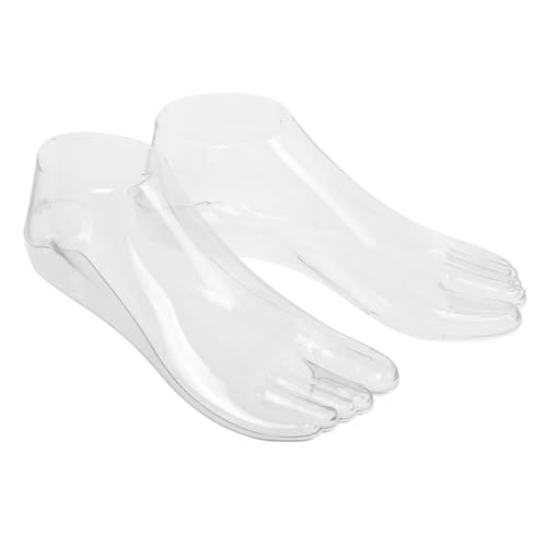 NOLITOY Realistisches Fußmodell aus Transparentem Dickem Kunststoff Stabiler Sockendisplay ständer für Damenschuhe und Fußkettchen Tragbar und Vielseitig für Sandalen Sockenausstellung NOLITOY Realistisches Fußmodell aus Transparentem Dickem Kunststoff Stabiler Sockendisplay ständer für Damenschuhe und Fußkettchen Tragbar und Vielseitig für Sandalen Sockenausstellung von NOLITOY