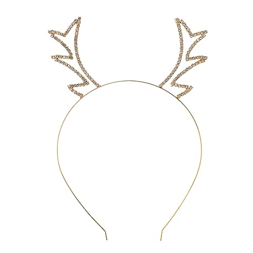 NOLITOY Rhinestone Antler Stirnband Für Frauen Und ädchen Glitzernde Hirschgeweih Haarschmuck Für Weihnachten Partys Und Festliche Anlässe von NOLITOY