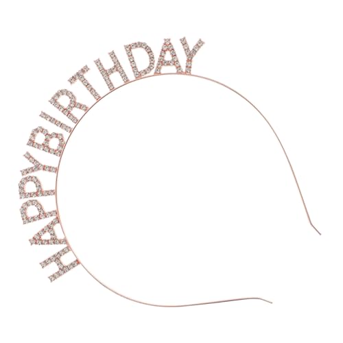 NOLITOY Stirnband Für Geburtstagspartys Bandana Haarschmuck Für Haarnadel Stirnbänder Für Frauen Und Mädchen Haarschmuck Zum Geburtstag Haarband Mit Happy Birthday Buchstaben von NOLITOY