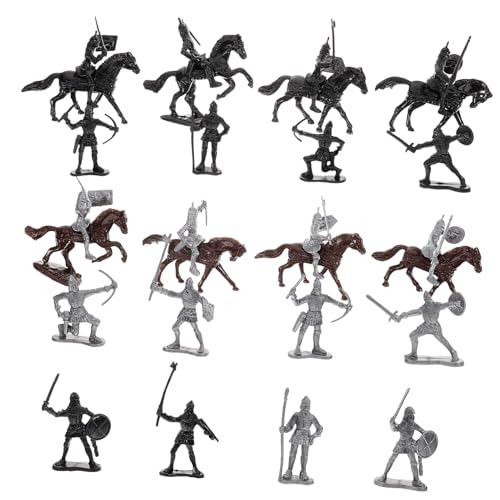 NOLITOY Teiliges Miniatur ritterfiguren Soldaten und Pferden Langlebige Kunststoffmodelle für Sandtisch Dekorationen und Kinderspiele Detailreiche Mini Figuren für Rollenspiele NOLITOY Teiliges Miniatur ritterfiguren Soldaten und Pferden Langlebige Kunststoffmodelle für Sandtisch Dekorationen und Kinderspiele Detailreiche Mini Figuren für Rollenspiele von NOLITOY