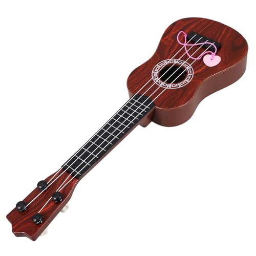 NOLITOY Ukulele Großes Realistisches Saiten Musikinstrument Rotbraunes Mini Gitarrenmodell im Handkoffer Sicheres Material Lernspielzeug für Mädchen und Jungen Ab Jahren NOLITOY Ukulele Großes Realistisches Saiten Musikinstrument Rotbraunes Mini Gitarrenmodell im Handkoffer Sicheres Material Lernspielzeug für Mädchen und Jungen Ab Jahren von NOLITOY