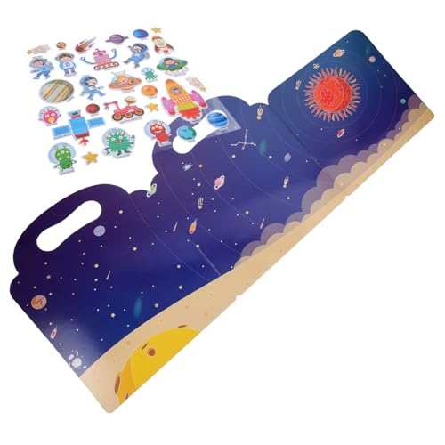 NOLITOY Wiederverwendbares Stickerbuch mit Bunten Cartoon Motiven Fördert Kreativität Hand Auge Koordination und Fantasie Abwischbar ohne Kleberückstände Pädagogisches für Kleinkinder NOLITOY Wiederverwendbares Stickerbuch mit Bunten Cartoon Motiven Fördert Kreativität Hand Auge Koordination und Fantasie Abwischbar ohne Kleberückstände Pädagogisches für Kleinkinder von NOLITOY