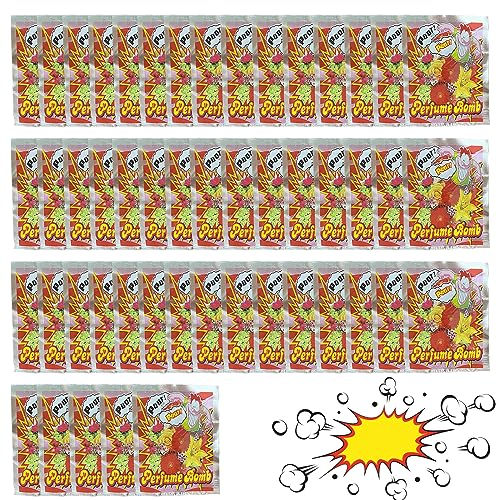 50 Stück Stinky Bag Fart Bag April Fool's Day Toy Stink Fart Stink Toy Bag Stink Furz Pakete GeruchDauerhaft Nützlich und praktisch Nettes Design (Laut und mit Duft) von NOLLAM