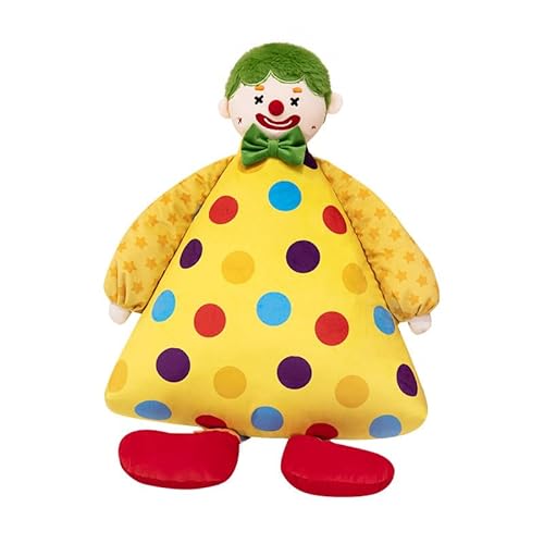 NOLLAM Decorative Plush Cushion - Carnival Plush Cushion 50cm, Clown Plush Doll Carnival, Halloween Soft Stuffed Doll Funny Plush Toy Gift, Cute Plush Fun Gift for Adults, Children, Girls and Boys (A) von NOLLAM