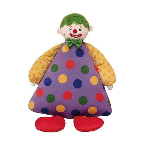 NOLLAM Decorative Plush Cushion - Carnival Plush Cushion 50cm, Clown Plush Doll Carnival, Halloween Soft Stuffed Doll Funny Plush Toy Gift, Cute Plush Fun Gift for Adults, Children, Girls and Boys (C) von NOLLAM