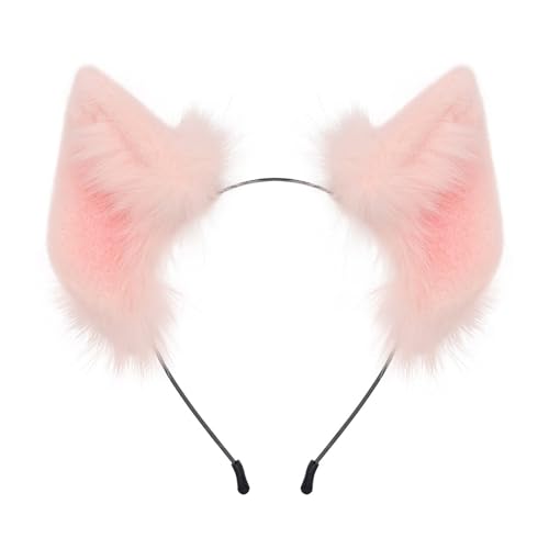 NOLOWY Anime Maid Hairhoop Plüsch Ohr biegbar Stirnband Cosplay Kostüm Halloween Party Kopfschmuck Frauen Show Kopfbedeckung von NOLOWY