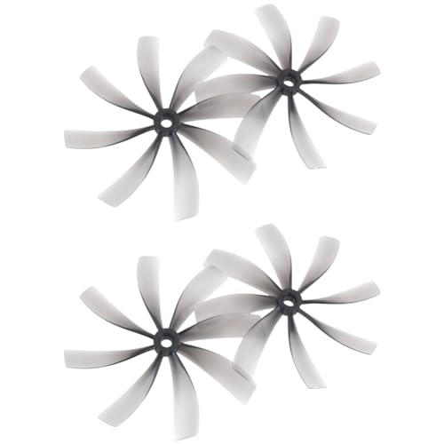 NONDK 2 Paar Propeller, 8,9 cm (3,5 Zoll), 89 mm x 89 mm, PC-Propeller mit 8 Flügeln, für RC FPV Freestyle von NONDK