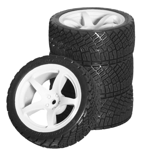 NONDK 4 x 68 mm 1/10 Reifen für RC-Rennwagen auf der Straße, Räder für T01 TT02 XV01 XV02 TA06 W181 von NONDK