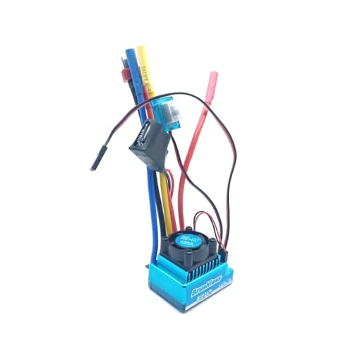 NONDK Elektrischer Drehzahlregler ESC, bürstenlos, 120 A, wasserdicht, staubdicht, für RC Auto, 1:8, 1:10, 1:12 von NONDK