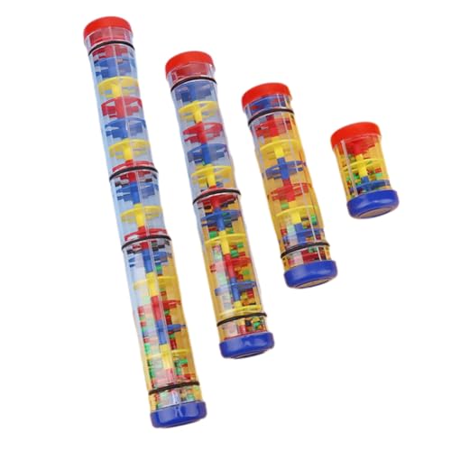 NONDK Kunststoffspielzeug mit Regenrohr, Orffrohr, Hörtraining, Regenschallrohr mit Kurbel von NONDK