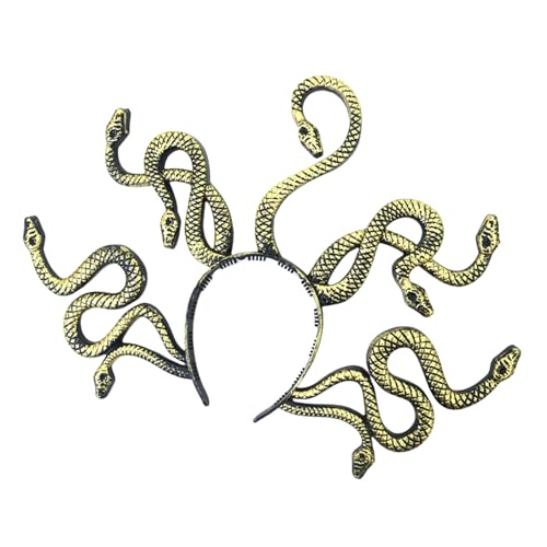 NONGYU Haarreif mit Schlangenmotiv, griechische Mythologie, Halloween, Party, Requisiten, Cosplay, Stirnband, Erwachsene, Bühnenauftritte, Requisiten, Kopfschmuck von NONGYU