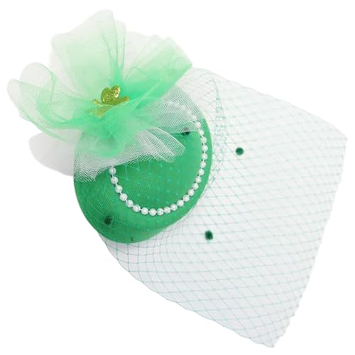 NONGYU StPatricks Day Zylinderhut-Haarspange für Damen, Karneval, Party, Versammlung, Fascinator, Hut für irische Nationalfeier von NONGYU