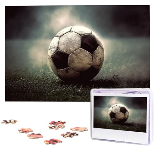 1000-teiliges Puzzle für Erwachsene, herausforderndes Puzzle für Spielabende, Geschenke, personalisiertes Bild, Puzzle, Sport, Fußball, benutzerdefiniertes Holzpuzzle für Familie, fertige Größe 74,9 x von NONHAI