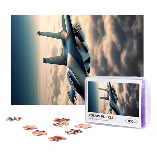 300-teiliges Puzzle für Erwachsene, herausforderndes Puzzle für Spieleabende, Geschenke, personalisiertes Bild, Puzzle, Flugzeug-Kampfflugzeuge, benutzerdefiniertes Holzpuzzle für Familie, fertige von NONHAI