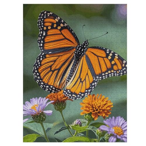 Monarch-Schmetterlinge-Puzzle für Damen und Herren, 500-teiliges Puzzle für Erwachsene, herausforderndes Puzzle für Familie, Hochzeitsgeschenk von NONHAI