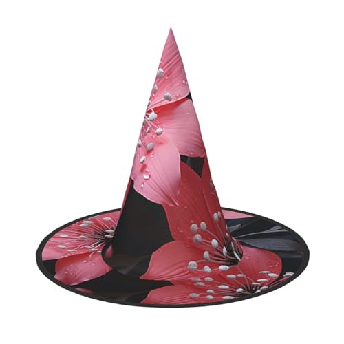 NONHAI Halloween Hexenhüte Schwarze Blume Halloween Dekoration Hängender Hexenhut für Party Hof Dekor von NONHAI