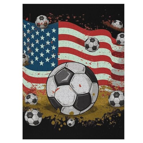 Puzzle mit USA-Flagge für Damen und Herren, 500 Teile, Puzzle für Erwachsene, herausforderndes Puzzle für Familie, Hochzeitsgeschenk von NONHAI