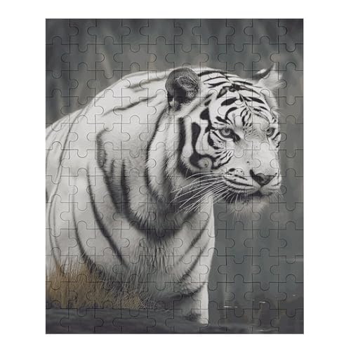 Puzzle mit weißem Tiger, 70-teiliges Puzzle für Erwachsene, herausforderndes Puzzle für Familie, Hochzeitsgeschenk von NONHAI