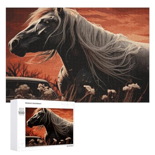 Romantisches Mustang-Puzzle für Damen und Herren, 1000 Teile, Puzzle für Erwachsene, herausforderndes Puzzle für Familie, Hochzeitsgeschenk von NONHAI