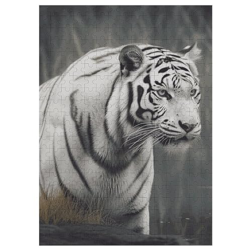 Weißer Tiger Puzzle für Damen und Herren, 300 Teile, Puzzle für Erwachsene, herausforderndes Puzzle für Familie, Hochzeitsgeschenk von NONHAI