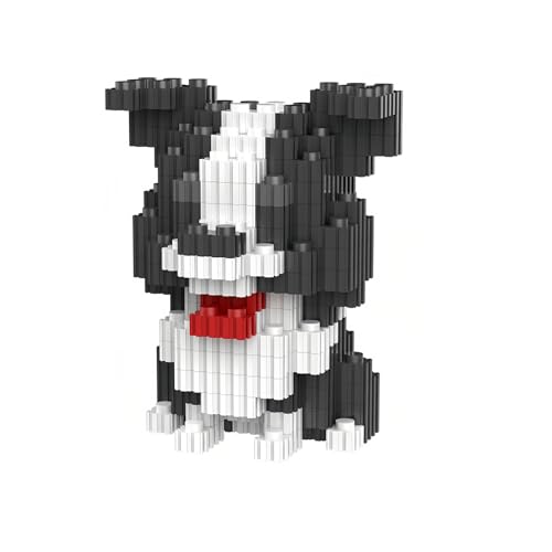 NOOLY Hund Serie Bausteine, Mini Bausteine Set Für Erwachsene Und Jungen Mädchen CLJM-01 (Border Collie) von NOOLY