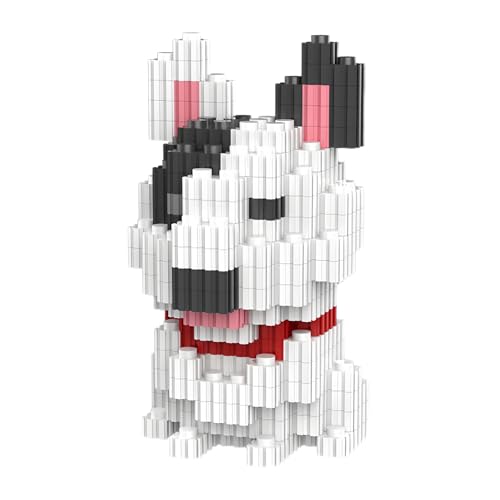 NOOLY Hund Serie Bausteine, Mini Bausteine Set Für Erwachsene Und Jungen Mädchen CLJM-01 (Bullterrier) von NOOLY