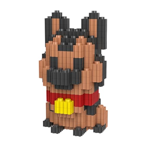 NOOLY Hund Serie Bausteine, Mini Bausteine Set Für Erwachsene Und Jungen Mädchen CLJM-01 (Deutscher Schäferhund) von NOOLY