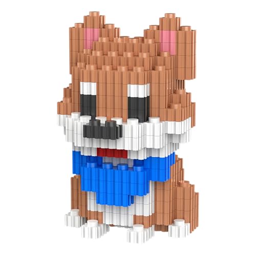 NOOLY Hund Serie Bausteine, Mini Bausteine Set Für Erwachsene Und Jungen Mädchen CLJM-01 (Shiba Inu) von NOOLY