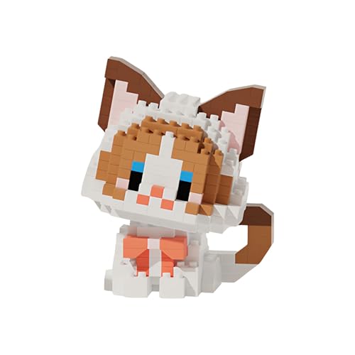 NOOLY Tierische Mikro Bausteine Set Mini Katze Bausatz für Erwachsene und Kinder (2 in 1 Ragdoll-Katze) von NOOLY