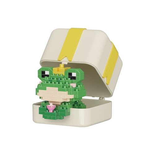 NOOLY Tierische Mikrobausteine Set Mini Gebäude Spielzeug Ziegel Kits für Erwachsene und Kinder WKLJM-07（Frosch） von NOOLY