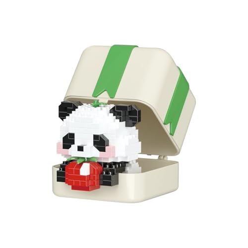 NOOLY Tierische Mikrobausteine Set Mini Gebäude Spielzeug Ziegel Kits für Erwachsene und Kinder WKLJM-07（Panda） von NOOLY