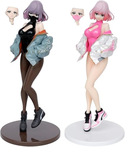 Actionfigur Ecchi Figur Original Charakter Sneaker Anime Fan Statue Puppe Geschenk Bevorzugtes Modell Sammler Spielzeug Geschenk Höhe 22,5 cm (einschließlich Sockel) (2PC) von NOPQRZTU