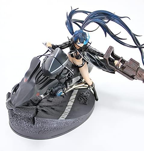 Anime Girl Figure 22CM Anime Black Rock Shooter Black Rock Artillery Motorcycle Ver with Accessories Beautiful Girl PVC Characters Model Action Figure Collectible Model Doll Toys Ornament Gift von NOPQRZTU