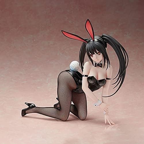 Anime-Mädchen-Figur, 27 cm, Anime-Freeing Date A Live Schöne Mädchen Kurumi Tokisaki neigendes Häschen Mädchen Ver. Erwachsene Spielzeugfigur Modelle Figuren Sammlerstücke Dekorationen Neujahr von NOPQRZTU