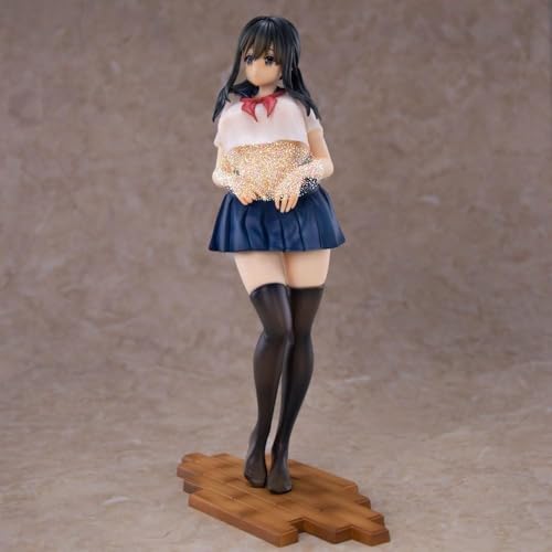 Curtain-chan Student Uniform Ver. Actionfigur/ECCHI-Figur/Anime-Figur/bemaltes Charaktermodell/Spielzeugmodell/PVC/Anime-Sammelartikel, 26 cm von NOPQRZTU