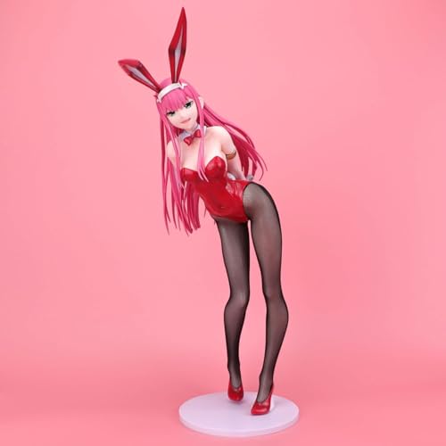 Darling in The FRANXX Zero Two Bunny Ver. 1/4 Actionfigur/ECCHI-Figur/Anime-Figur/bemaltes Charaktermodell/Spielzeugmodell/PVC/Anime-Sammelobjekt, 43 cm von NOPQRZTU