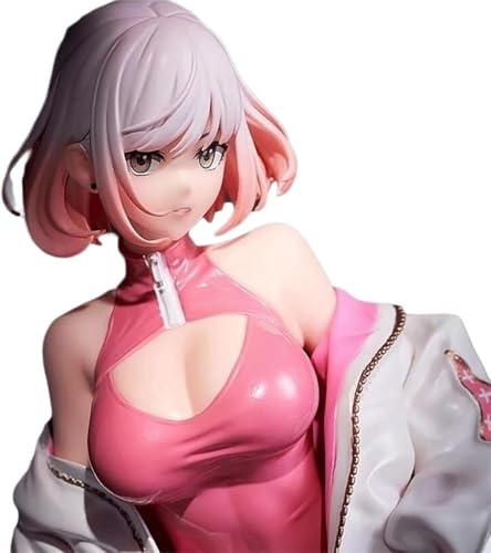 ECCHI Anime-Figur, Hentaii-Figur, bemalter Charaktermodus, Spielzeug, Modell, PVC, Anime, Sammlerstück, 25 cm, Rosa von NOPQRZTU